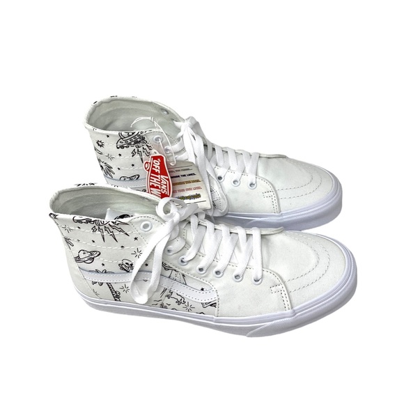 VANS Sk8-Hi Tapered High Top White Men’s Canvas Skate Sneakers Size VN0A5KRUWWW - Picture 7 of 9